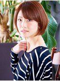 ♪ツヤとうるおい感のある大人っぽいショートヘア♪