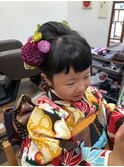 七五三セット☆髪飾り生花バージョン
