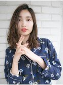 ブラウンアッシュで透明感
