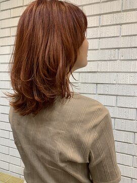 アン シュシュ(un chouchou) アプリコットオレンジとくすみオレンジ