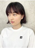 インナーカラーフェイスフレーミング 髪質改善黒染め韓国