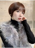 イメチェン丸みショートボブ