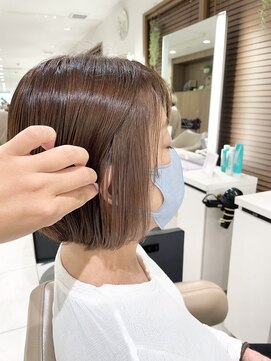 アッシュ 大宮店(Ash) イヤリングカラー【ブラウン×ミルクティー】