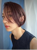 ミニボブ×パープルアッシュ【担当　ジン　トモヒト】