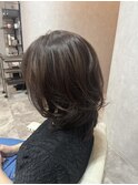 モードシルバーカラー×レイヤースタイル