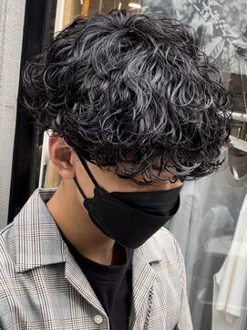 フィフス 栄(fifth) 波巻きスパイラルパーマメンズマッシュツーブロックメンズパーマ