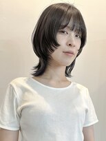 サクラ オモテサンドウ(SAKURA)&nbsp;アイロンが簡単！ぱっつん前髪×フェイスレイヤー　くびれボブ