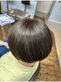 白髪ぼかしのハイライトカラー