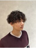 メンズカット+スパイラルパーマ