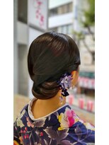 ヒデ美容室&nbsp;浴衣ヘアアレンジ