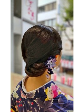 ヒデ美容室 浴衣ヘアアレンジ