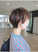 丸みレイヤーショート/ショートカット/ショートヘア/40代