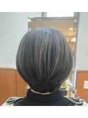 【立川　ボブ　ヘアマニキュア　白髪ぼかし　50代60代70代】
