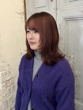 ディディ イック(didi ic) ：レイヤーカット＋暖色系カラー