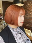 【りん指名】ミニボブ オレンジカラー