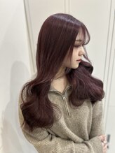 アレンヘアー 函館店(ALLEN hair) 【人気な組み合わせ】*韓国風レイヤー×ワインレッド*