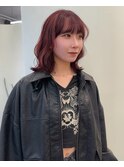 チェリーレッド＋ボブ　kaho