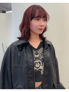 ユー(yew) チェリーレッド+ボブ kaho