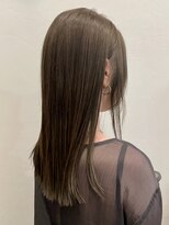 ボタンヘアー 日吉(BoTaN HAIR)&nbsp;ナチュラルストレート/透明感/シアベージュ/エアストレート/日吉