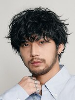 フィフス 大分(fifth)&nbsp;大分無造作シャドウパーマメンズカットラウンドマッシュ30代