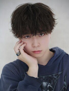 ハッシュタグネイビー 仙台駅前店(#NAVY) 仙台スパイラルスパイキーショートフェザーパーマシャドウパーマ