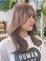 サンクマーケット 渋谷(cinq MARKET)&nbsp;渋谷ブリーチカラーハイトーンカラー顔周りレイヤーカット30代