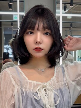 ロンドミラー 博多店(Lond Mirror) 黒髪カタログココアベージュ小顔オリーブグレークラゲヘアー博多
