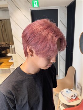 ブレスシイ 大阪梅田(brace SII) 【fuka】ピンクベージュ/リタッチカラー/メンズハイトーン