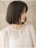 ダークグレージュ大人美人ワンカール小顔ボブディX越谷30代40代