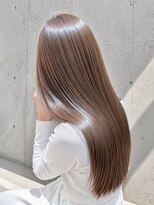 アル あびこ(aru.) 【至高の艶髪】透明感ベージュ×染めるたび潤う髪質改善カラー
