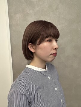 ボヌール 川西(Bonheur) 韓国風ミニボブ×ショコラブラウン