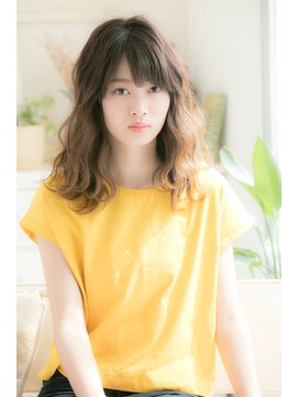 リトル 心斎橋(little) 切りっぱなし×ニュアンスミディ