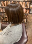 アッシュブラウンボブ【日暮里駅motena美容室】