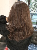 ディーカヘアーセンダイ(Di KA HAIR sendai)&nbsp;シークレットカラー/ナチュラルハイライト/セミロング/ベージュ