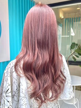 ヘアーメイクオズ(hair make O/S) ピンクグラデーションベージュ