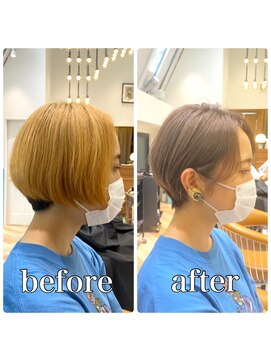 ロンド レグリーズ 立川(Lond leglise) 【山方 直也】マッシュショート×耳かけ×似合わせカット×小顔