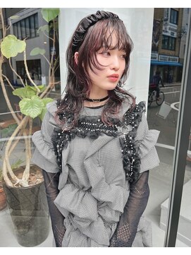 ヘアー アイス ルーチェ(HAIR ICI LUCE) ロングウルフ ウルフカット フェイスレイヤー ミニウルフ/城倉