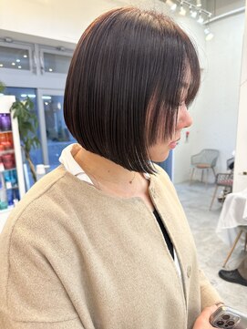 ロミー 本厚木(ROMMY.) 大人可愛いボブミニボブあご下ボブミニボブ営業前下がり