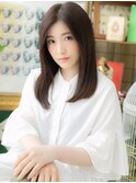 大人かっこいいセンターパートバレイヤージュc5志木20代30代40代
