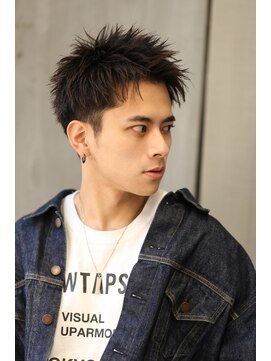 リップス レイ ギンザ(LIPPS Ray GINZA) かき上げ黒髪ショート ツイストパーマ