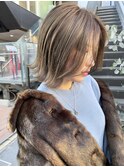 NUDEレイヤーボブ 切りっぱなしボブ結べるボブ タッセルボブ