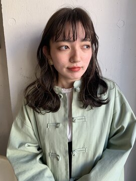 ミクマル(micmal) くびレイヤーエモージュ小顔カットシースルーバング大人ガーリー