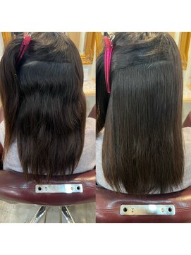 トムヘアーデザイン 楠葉店(TOM HAIR DESIGN) 艶髪/艶髪ストレート/髪質改善ストレート/縮毛矯正