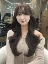 グロー 大宮(GLROW)&nbsp;似合わせカットメルティカラーフェミニンロングマロンベージュ