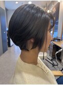 ショートボブ＊アッシュパープル