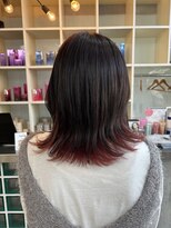 リノ 金山(Rino) デザインカラー/レイヤーカット/ウェットヘア/オリーブベージュ