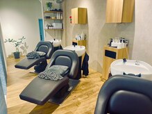 フルフラットのシャンプー台