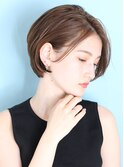 ショート・ボブ/面長/前髪なし/絶壁解消/30代/40代/50代/くびれ