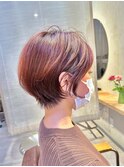 くびれショート/暖色系カラー