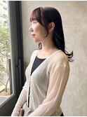 顔まわりカット×ピンクラベンダー